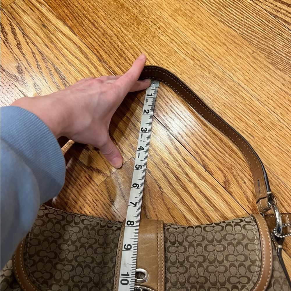 Vintage Y2K Coach Signature Soho Medium Shoulder Bag Brown British Tan F10926 - Picture 15 of 15